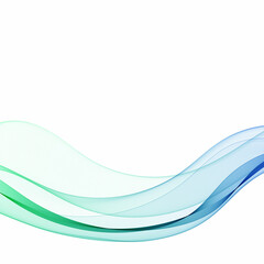 Abstract blue smooth wave on a white background. Design element. Vector illustration. Eps 10