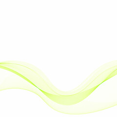 Green abstract wave. Presentation template. Eps 10