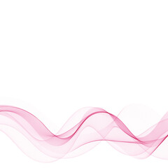 Abstract vector wave. Template for advertising. Pink wave. Eps 10