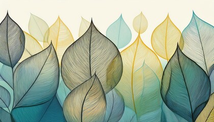 Whimsical Transparent Tree Leaves Canvas Backdrop, Showcasing the Vibrancy of Autumn Hues in a Serene Forest Setting, Perfect for Artistic Compositions and NatureInspired Designs.