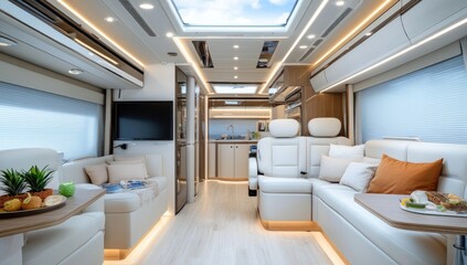 Luxury RV Interior: Opulent Comfort and Modern Design