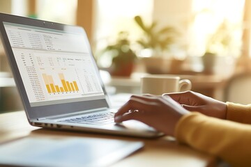 Data Analysis on Laptop - Business Growth Insights