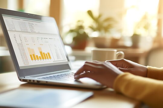 Data Analysis on Laptop - Business Growth Insights