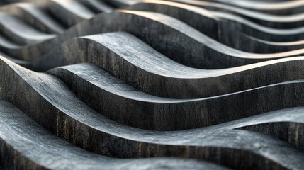 Dark wood waves texture background