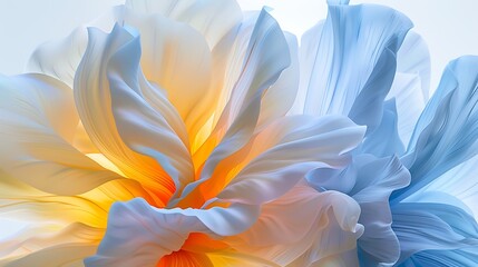 Pastel flower blossoms, soft light, close-up, abstract background, design element
