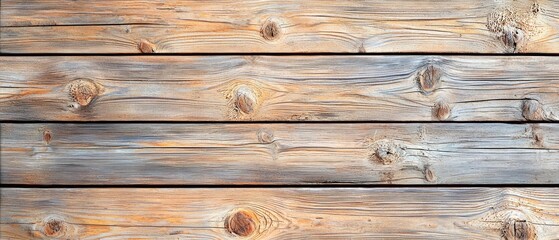 Obraz premium Weathered Wooden Planks Horizontal Texture Background