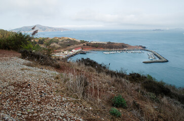 Obraz premium view of the coast of the sea