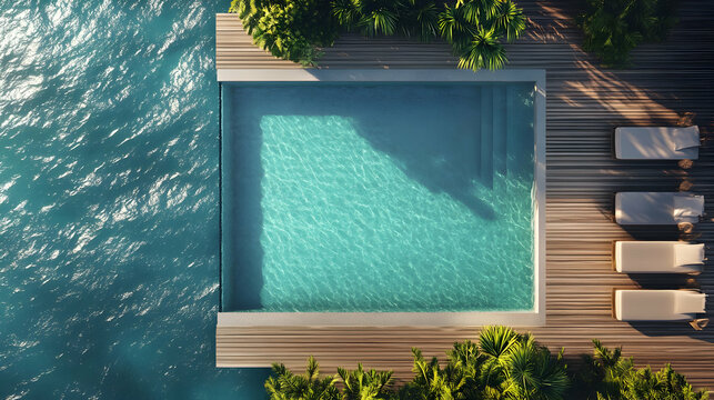 Luxury Poolside Paradise: Tropical Getaway