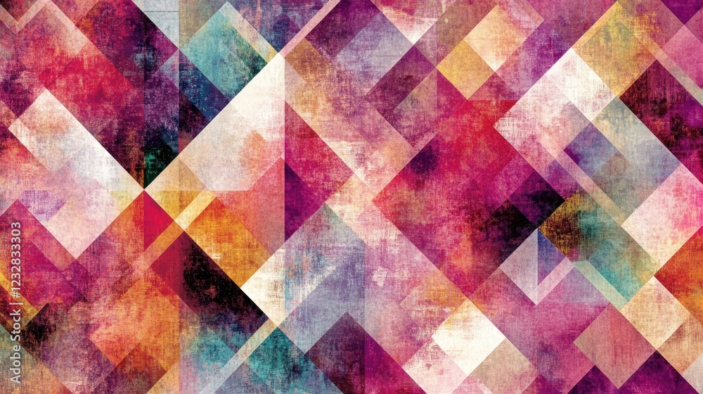 Poster Abstract Geometric Design with Textured Triangles and Diamonds