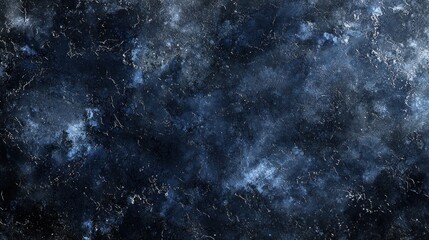 Fototapeta premium Dark blue marble background with smoky texture and subtle veins