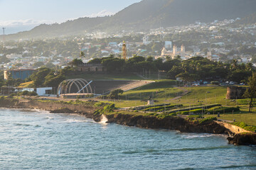 Exposure done at Sunrise while arriving at Puerto Plata by Cruise Ship, with views of Parque La...