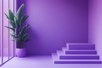 A simple gradient purple studio backdrop offers a stylish and adaptable environment for product photography.