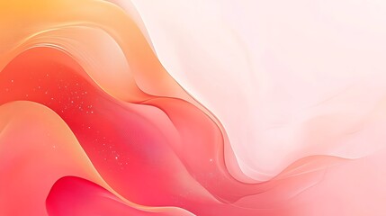 Abstract Pink and Orange Wave Design