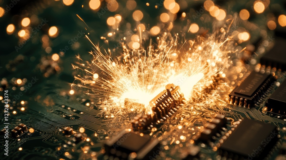 Poster sparklers ignite circuit board electronics technology