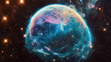 Obraz premium Celestial Nebula Cosmic Wonder Awe Inspiring Space Scene