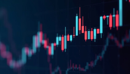 Stock market or forex trading graph and candlestick chart suitable for financial investment concept. Forex trading candlestick chart economic , ECN Digital economy, Business background