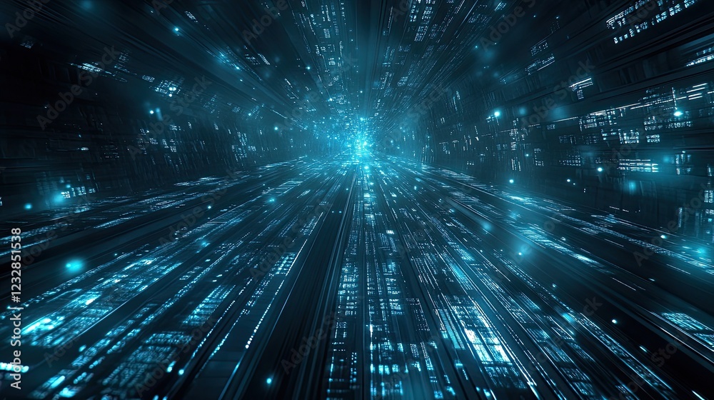 Poster Abstract Digital Tunnel of Data Streams Flowing
