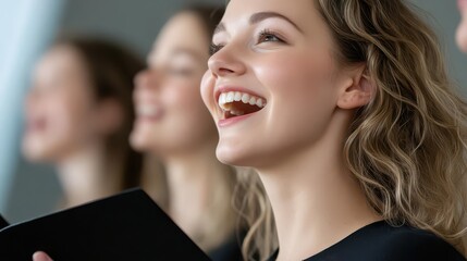 A group practicing call-and-response vocal techniques for a traditional choral performance
