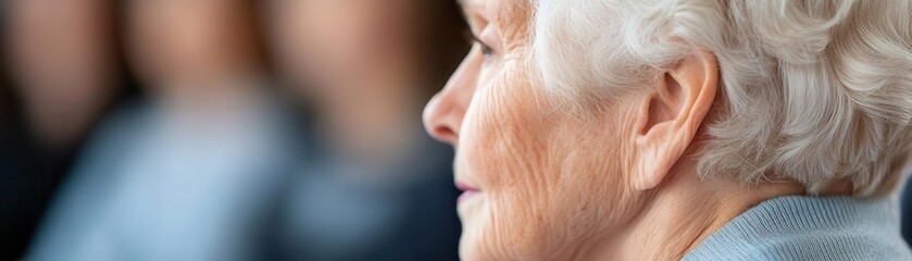 Obraz premium In a community theater setting, an elder captivates the audience with a unique storytelling method.