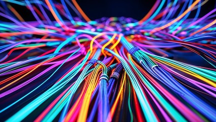 Vibrant Data Transmission Through Optic Fiber Connections