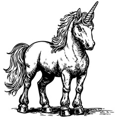 Striking Unicorn Image Perfect for Logos and Illustrations, Transparent Background