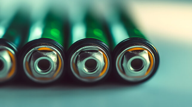 Bater&iacute;as el&eacute;ctricas recargables primer plano eco 
