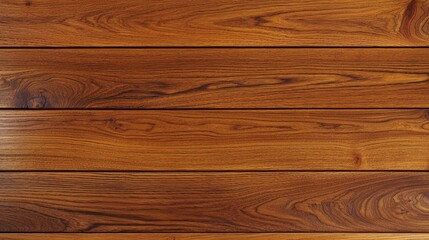 Obraz premium Rich Brown Wooden Planks Horizontal Grain Texture