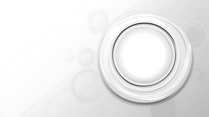 Abstract White Circular Design with Concentric Rings