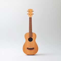 Obraz premium acoustic guitar on white background