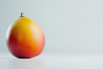 ripe mango fruit on a simple background