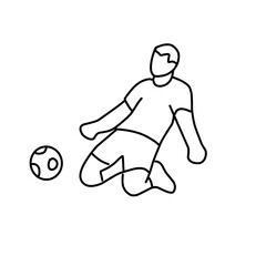 Soccer or football sports outline