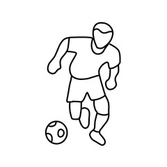 Soccer or football sports outline