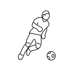 Soccer or football sports outline