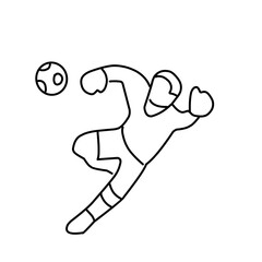 Soccer or football sports outline