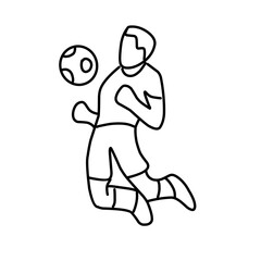 Soccer or football sports outline