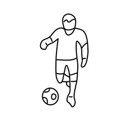 Soccer or football sports outline