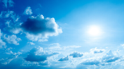 A stunning summer sky with natural cloud patterns, perfect for backgrounds and nature-inspired...