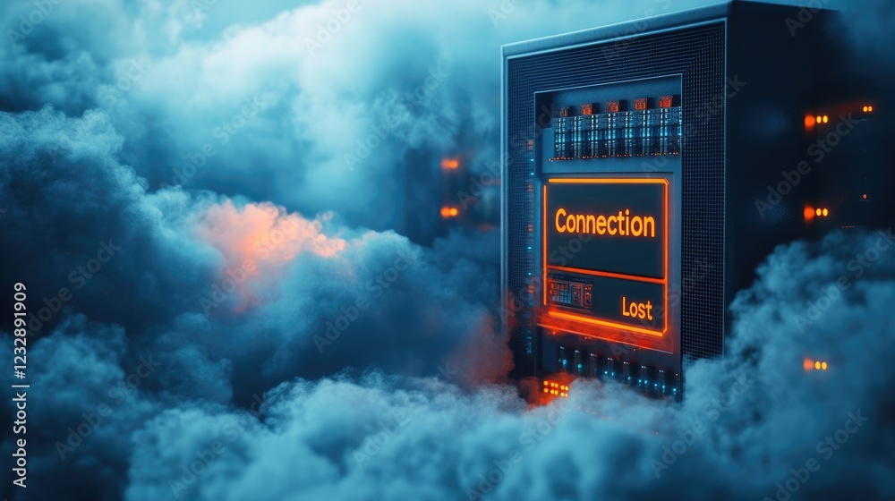 Poster server connection lost in digital cloud