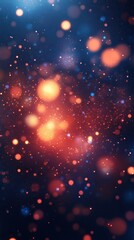 Obraz premium Abstract Cosmic Nebula: Glowing Red and Blue Lightscape.
