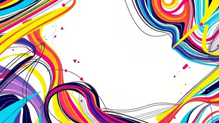 Vibrant Abstract Brushstroke Background Pattern