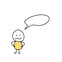 Simple Set thinking Vector