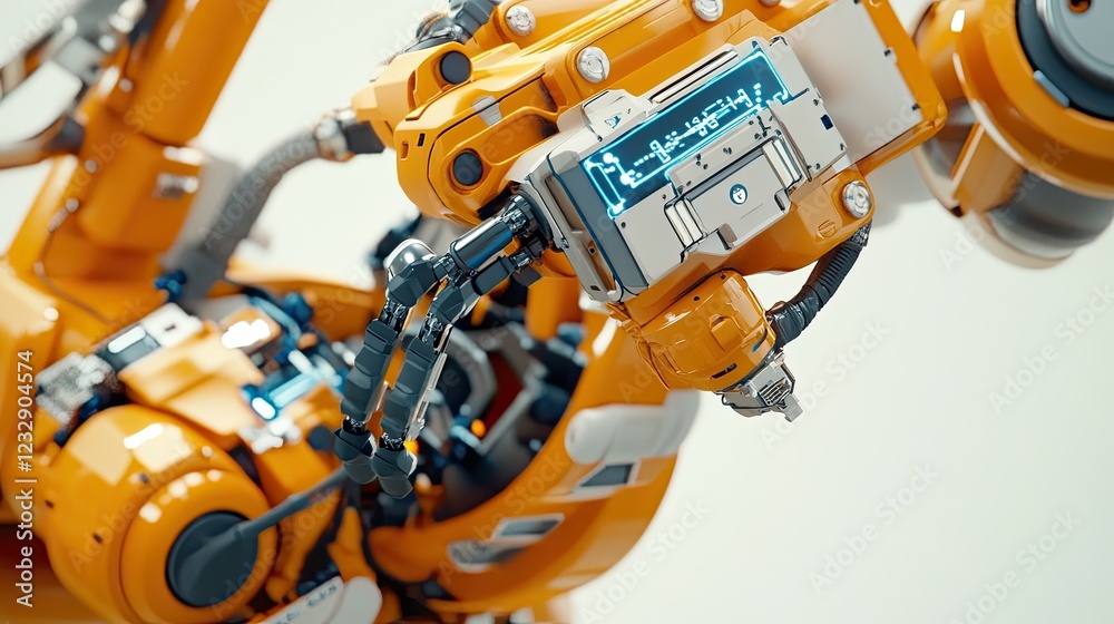 Poster Advanced Robotic Arm Displaying Technological Innovation