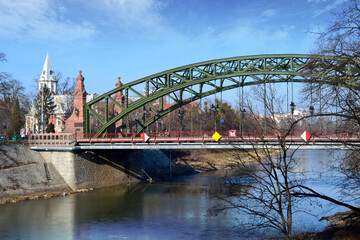 Obraz premium Zwierzyniecki Bridge in Wrocław