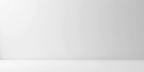 Blank White Room Interior Minimalist Studio Backdrop for Product Presentation and Display