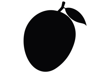 A mango on white background vector illustration