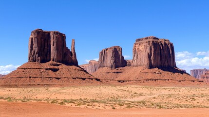 Fototapeta premium Red Rock Formations Monument Valley Desert Landscape