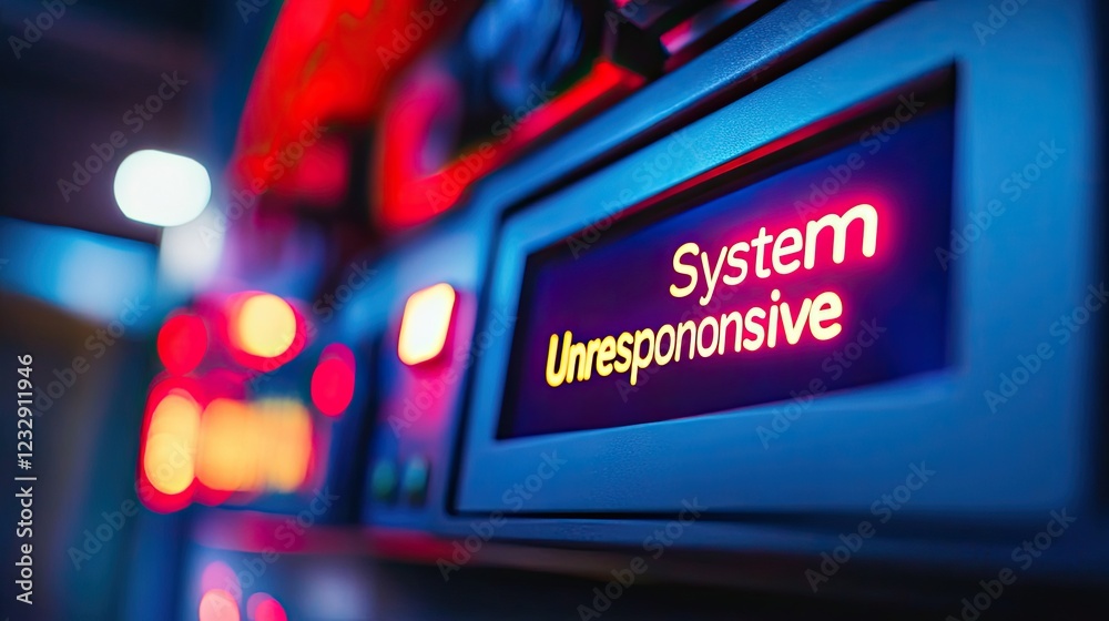 Poster System Unresponsive Display Shows Technical Error Message