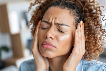 woman with vestibular issues after a stroke, struggling with dizziness and imbalance.