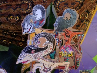 Shadow puppets, a culture from indonesia, or called wayang kulit