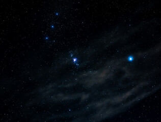 Fototapeta premium Das Sternbild Orion mit dem Orionnebel